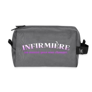 NURSE NURSE DOCTOR HUMOR DRÖLES 17 - Recycled Toiletry Zip Bag - anthracite - Front