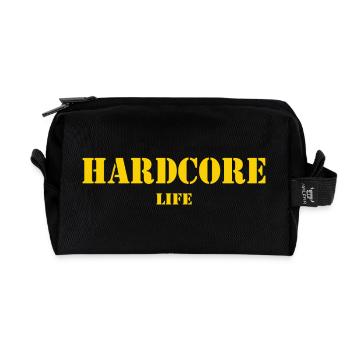 Hardcore Life Rave Techno - Special edition - Recycled Toiletry Zip Bag - black - Front