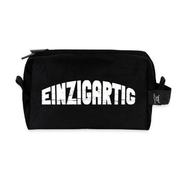 Unique - Recycled Toiletry Zip Bag - black - Front