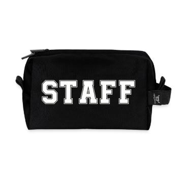 staff - Recycelte Kulturtasche - Schwarz - Vorne