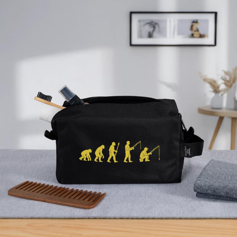 Conception des chemins d’évolution de la pêche Trousse de toilette en tissu recyclé