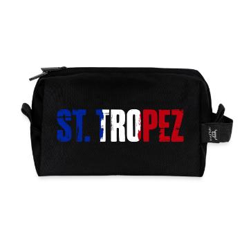 Saint-Tropez, France, Saint-Tropez - Trousse de toilette en tissu recyclé - noir - Devant