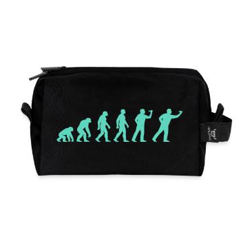 Fortschrittliche Evolutionssilhouette - Recycelte Kulturtasche - Schwarz - Vorne