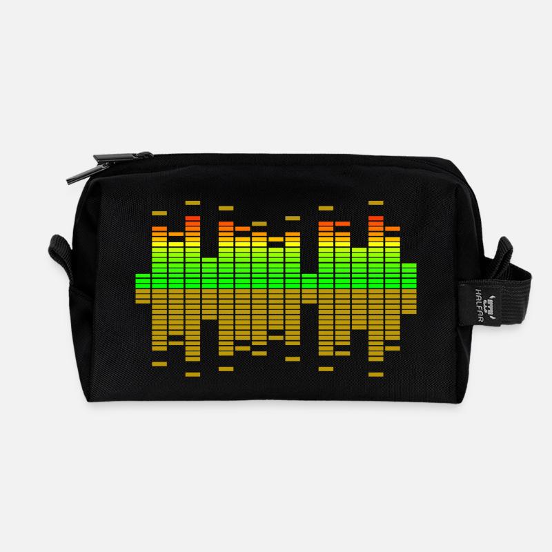 equalizer - Recycelte Kulturtasche - Schwarz