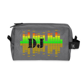 dj - Recycled Toiletry Zip Bag - anthracite - Front