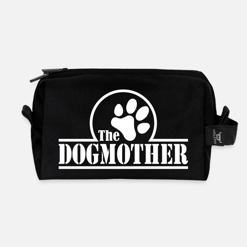 The Dogmother - Recycelte Kulturtasche - Schwarz
