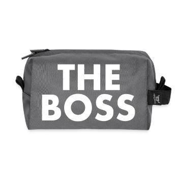 The boss - Trousse de toilette en tissu recyclé - anthracite - Devant