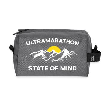 Ultramarathon - State of Mind - Recycled Toiletry Zip Bag - anthracite - Front