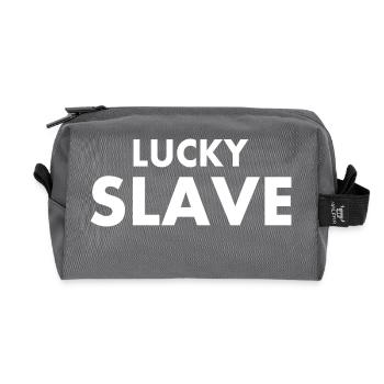 Lucky slave - Recycelte Kulturtasche - Anthrazit - Vorne