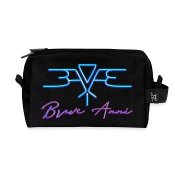 Brave Anni - Recycelte Kulturtasche - Schwarz - Vorne