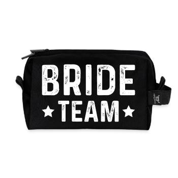 Bride Team - Recycelte Kulturtasche - Schwarz - Vorne
