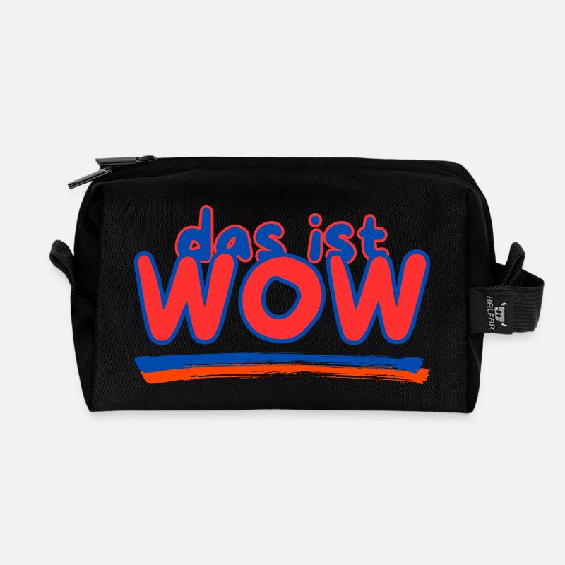 that's WOW - Recycled Toiletry Zip Bag - black