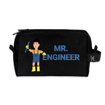Herr Ingenieur - Recycelte Kulturtasche - Schwarz - Vorne