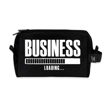 Business Loading Online Business Affiliate - Recycled Toiletry Zip Bag - black - Front