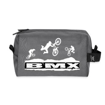 Vélo BMX - Trousse de toilette en tissu recyclé - anthracite - Devant
