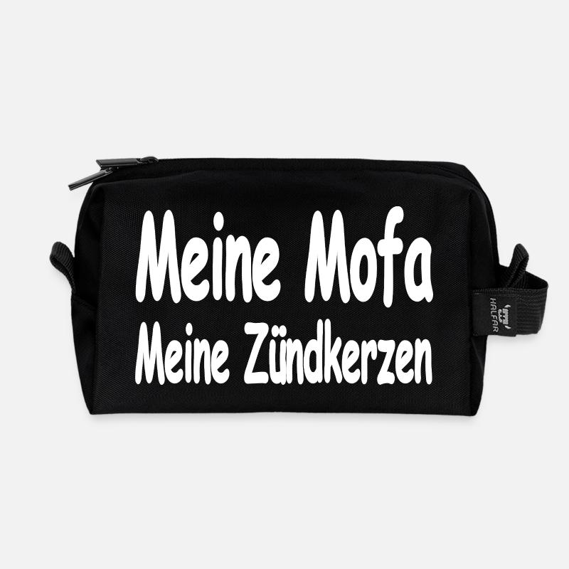 Mofa - Recycelte Kulturtasche - Schwarz