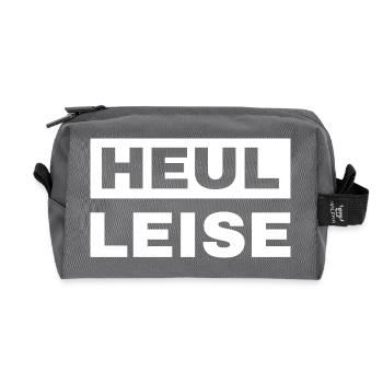 hurler doucement - Trousse de toilette en tissu recyclé - anthracite - Devant