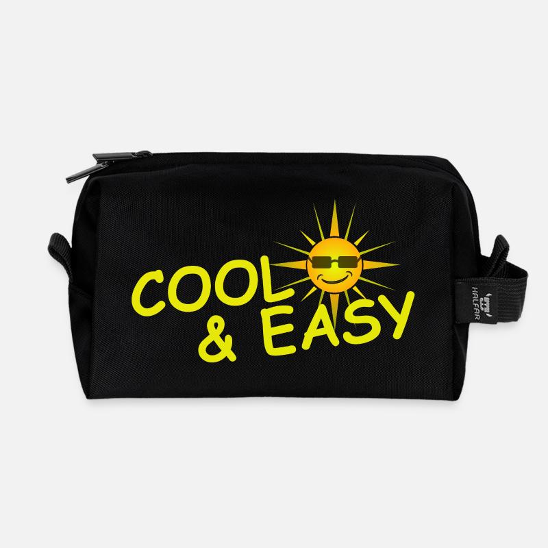 COOL & EASY - Recycelte Kulturtasche - Schwarz