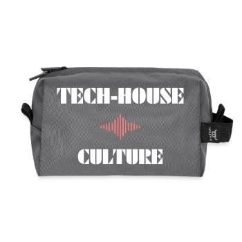 Culture des maisons technologiques - Trousse de toilette en tissu recyclé - anthracite - Devant