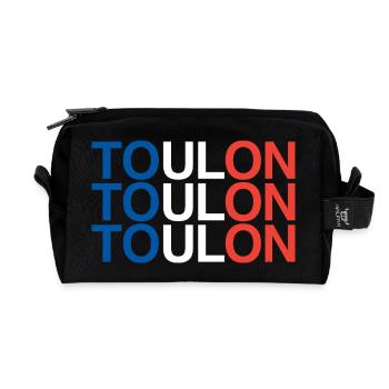 Toulon, France, France - Trousse de toilette en tissu recyclé - noir - Devant