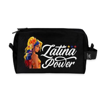 Drapeau du Venezuela Fierté & Maison Venezuela - Trousse de toilette en tissu recyclé - noir - Devant