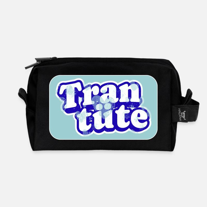 Echte Trantüte im Dienst - Recycelte Kulturtasche - Schwarz