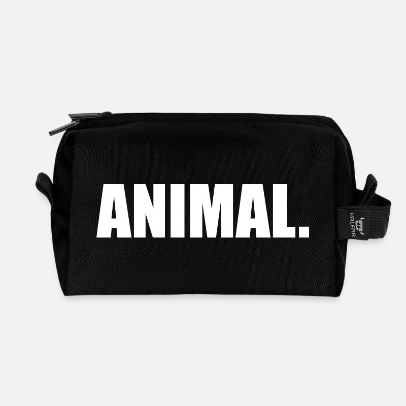 ANIMAL - Recycled Toiletry Zip Bag - black