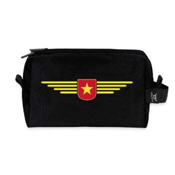 Vietnam Fan, Outfit T Shirt Design - Recycelte Kulturtasche - Schwarz - Vorne