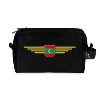 Maldives Fans : Maillots exclusifs - Trousse de toilette en tissu recyclé - noir - Devant