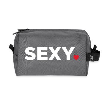 Sexy - Recycled Toiletry Zip Bag - anthracite - Front