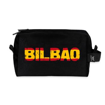 Bilbao Flagge Spanien - Recycelte Kulturtasche - Schwarz - Vorne