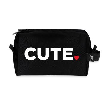Mignon - Trousse de toilette en tissu recyclé - noir - Devant