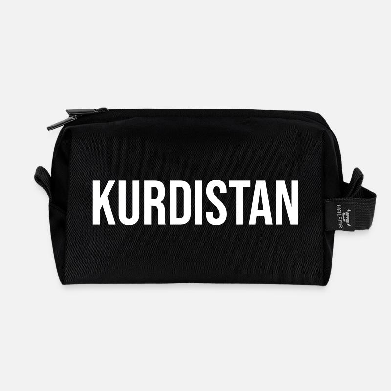 Kurdistan - Recycelte Kulturtasche - Schwarz