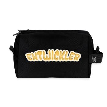 Job Entwickler - Recycelte Kulturtasche - Schwarz - Vorne