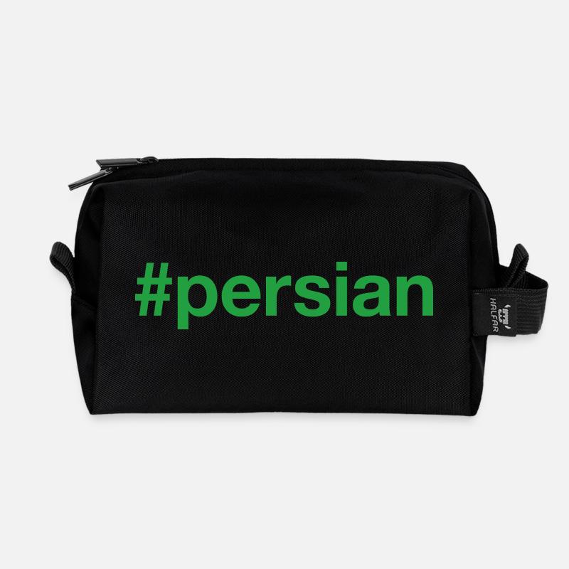 Persian Hashtag - Recycelte Kulturtasche - Schwarz