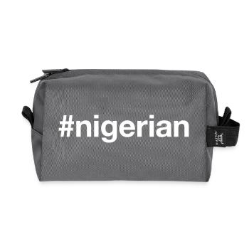 NIGERIAN Nigeria White - Recycelte Kulturtasche - Anthrazit - Vorne