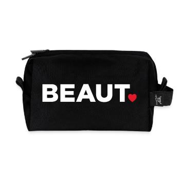 Beauté - Trousse de toilette en tissu recyclé - noir - Devant