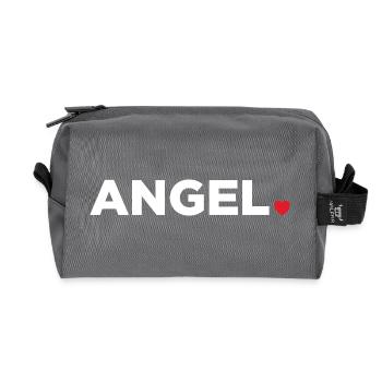 Angel - Recycled Toiletry Zip Bag - anthracite - Front