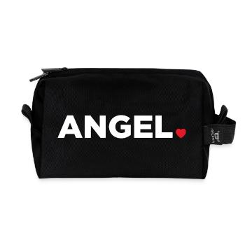 Ange - Trousse de toilette en tissu recyclé - noir - Devant