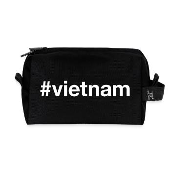 VIETNAM Hashtag - Recycelte Kulturtasche - Schwarz - Vorne