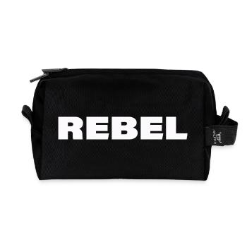 Rebel - Recycled Toiletry Zip Bag - black - Front