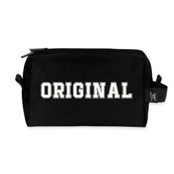 Original - Recycled Toiletry Zip Bag - black - Front