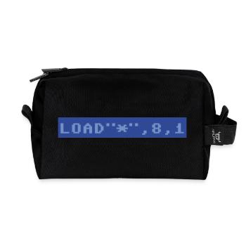 64er LOAD - Recycelte Kulturtasche - Schwarz - Vorne