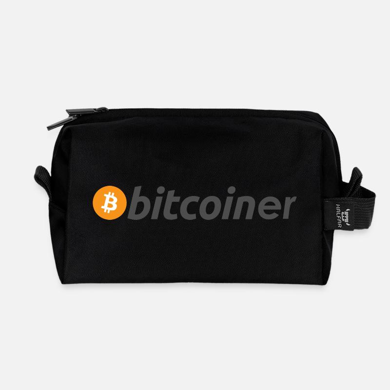 bitcoiner - Recycelte Kulturtasche - Schwarz
