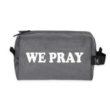 We pray - Recycelte Kulturtasche - Anthrazit - Vorne