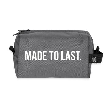 MADE TO LAST. | Greyline Official - Recycled Toiletry Zip Bag - anthracite - Front
