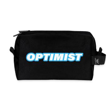 OPTIMIST - Recycled Toiletry Zip Bag - black - Front