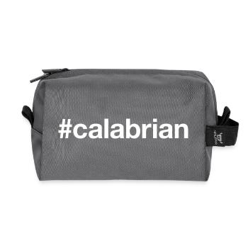 Calabrian Calabria - Recycled Toiletry Zip Bag - anthracite - Front