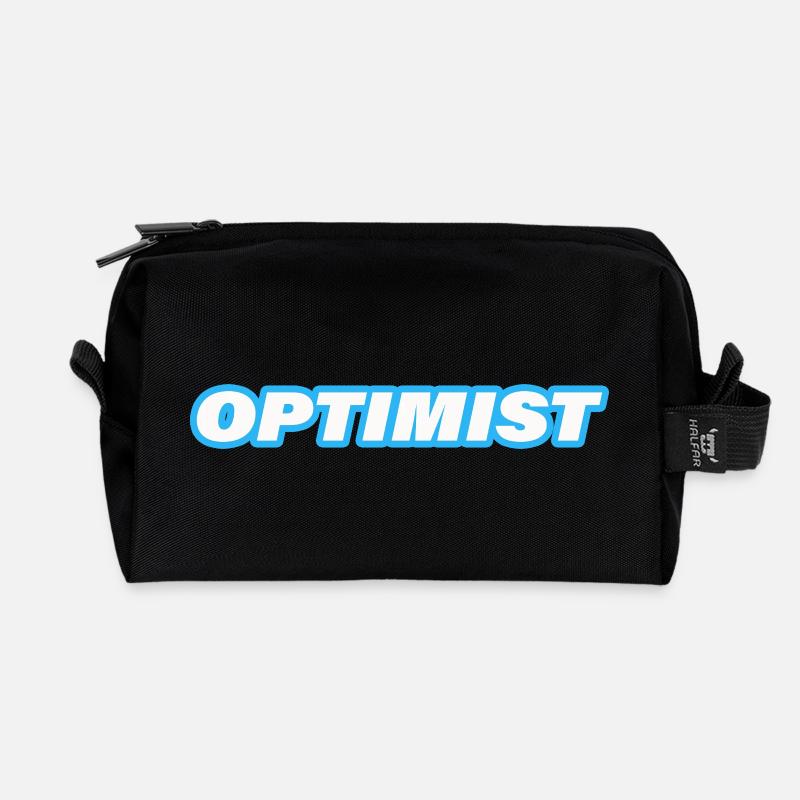 OPTIMIST - Recycelte Kulturtasche - Schwarz