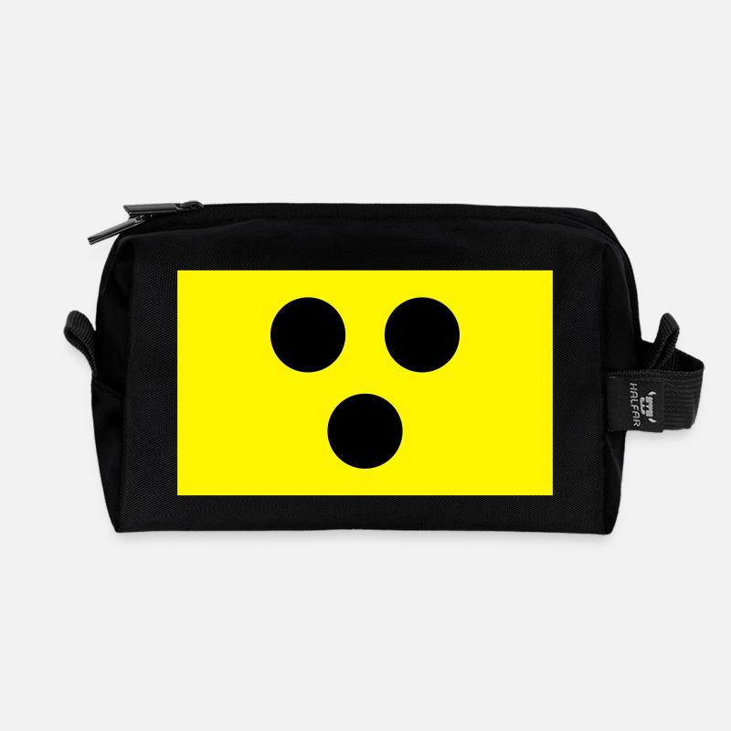 Blindenbinde - Recycelte Kulturtasche - Schwarz